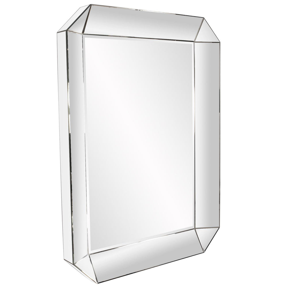 Howard Elliott Sybil Mirror - Stunning 54x72 Octagonal Design With Beveled Edges For A Luxurious Home Focal Point Silver Wood ,Glass 99016-howard-elliott