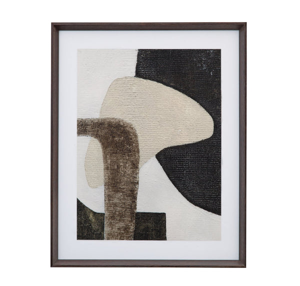 Basset Mirror Spin Framed Print In Weathered Black-brown Frame - Perfect For Adding Elegance To Your Decor Black Wood Frame,Clear Glass 9902-236b