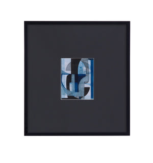 Basset Mirror Leo I Framed Print - Elegant Artwork In Matte Black Frame With Oversized Black Matboard For Home Decor Black Wood Frame,Clear Glass 9902-238a