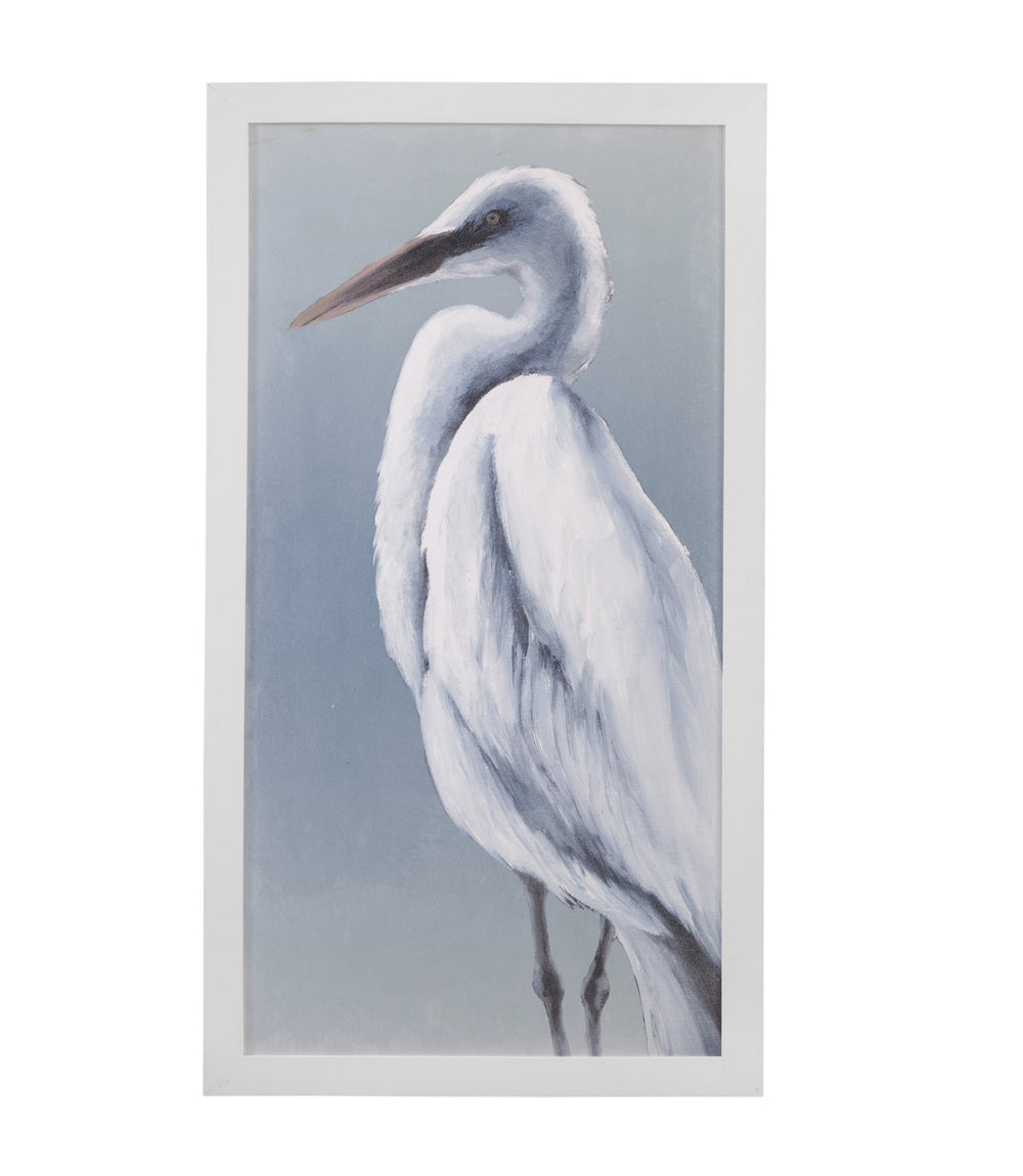 Basset Mirror Herald Framed Print With Textured Finish – Elegant Canvas Look In Modern Matte White Frame Decor White Wood Frame,Clear Glass 9902-278a