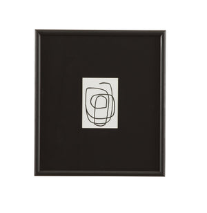 Basset Mirror Form Study Framed Print – Elegant 1" Matte Black Frame With Textured Black Matboard For Art Lovers Black Wood,Glass,Paper,Foam Core 9902-305a