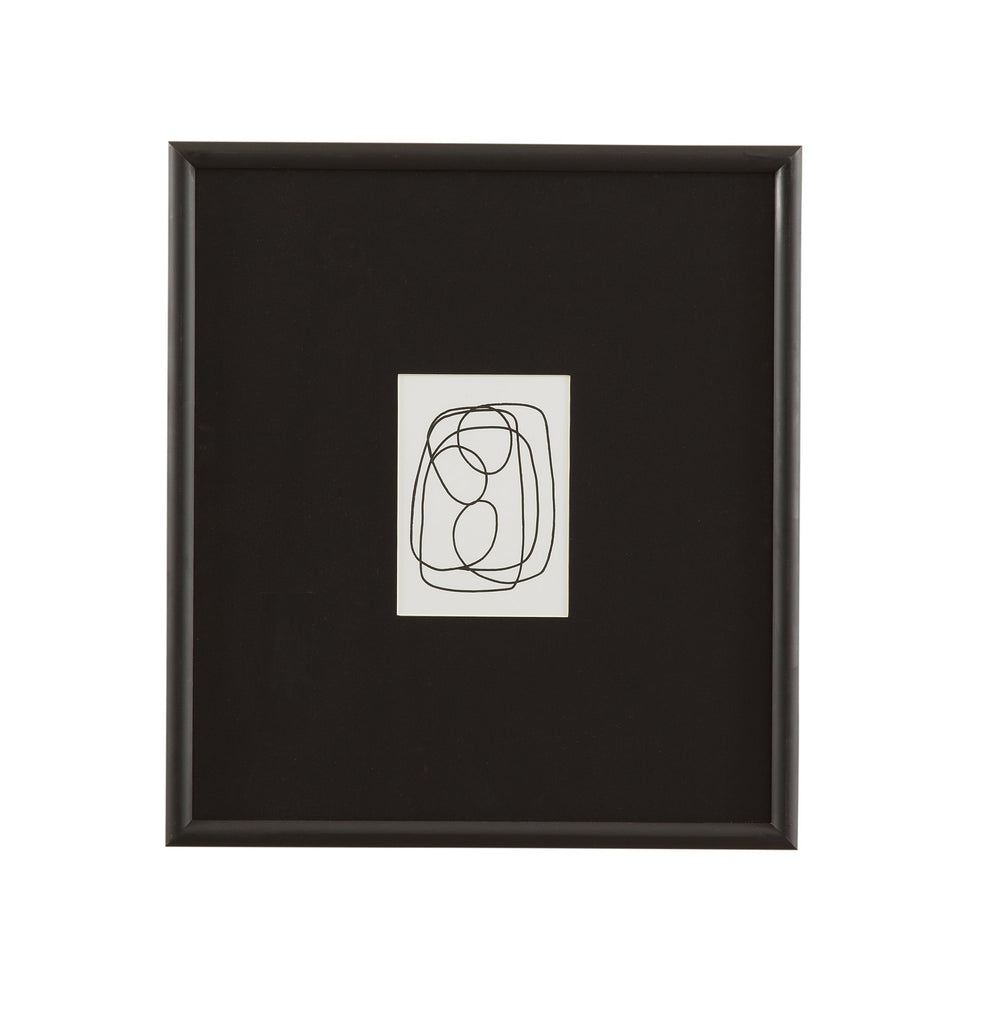Basset Mirror Form Study Framed Print – Elegant 1" Matte Black Frame With Textured Black Matboard For Art Lovers Black Wood,Glass,Paper,Foam Core 9902-305b