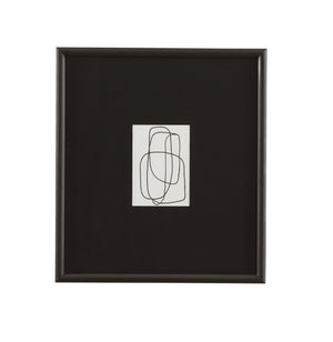 Basset Mirror Form Study Framed Print – Elegant 1" Matte Black Frame With Textured Black Matboard For Art Lovers Black Wood,Glass,Paper,Foam Core 9902-305c