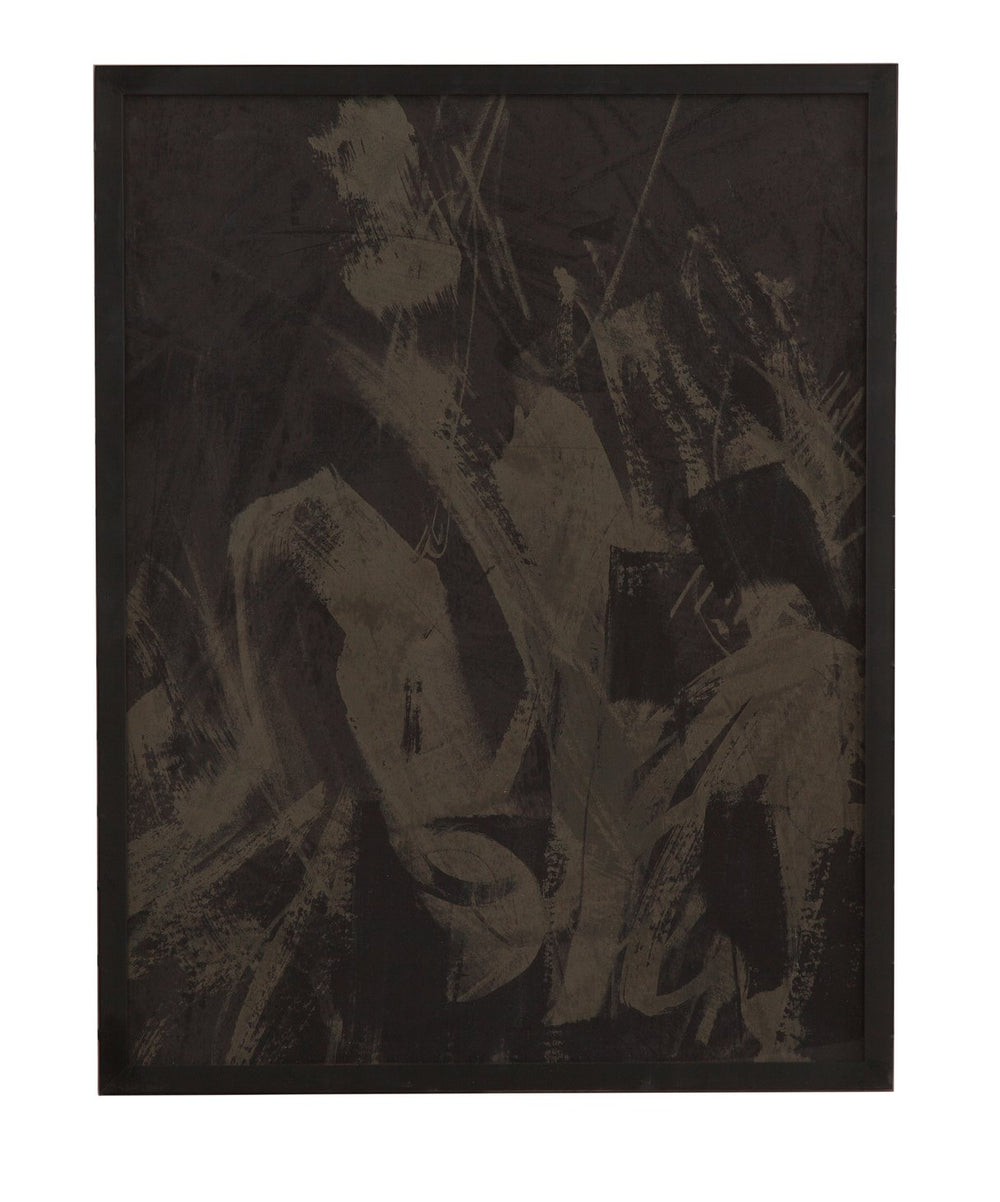 Basset Mirror Rain Framed Print In Elegant Matte Black Frame - Stunning Artwork For Home Or Office Decor Gray Wood,Glass,Paper,Foam Core 9902-321a