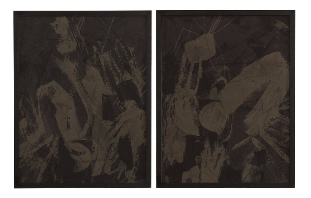 Basset Mirror Rain Framed Print In Elegant Matte Black Frame - Stunning Artwork For Home Or Office Decor Gray Wood,Glass,Paper,Foam Core 9902-321a