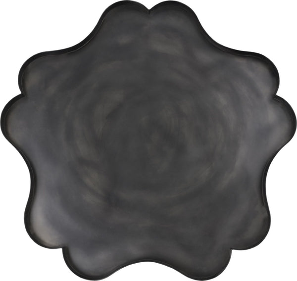 Meridian Furniture Eloise Sculptural Coffee Table with Artistic Base Detail for Stylish Modern Living Rooms Black Iron 99022Black-CT