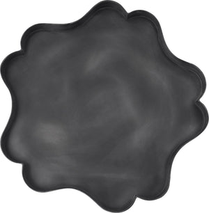 Meridian Furniture Eloise Sculptural Clover Forged Iron Accent End Table for Eclectic Modern Interiors Black 99022Black-ET