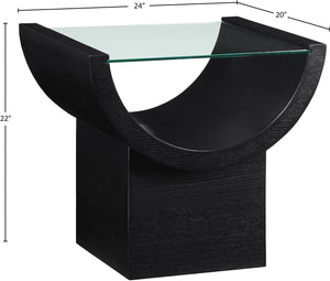 Beverwil Black End Table 99023Black-ET Meridian Furniture