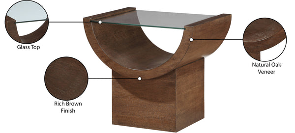 Beverwil Brown End Table 99023Brown-ET Meridian Furniture