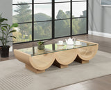 Beverwil Natural Oak Coffee Table 99023Natural-CT Meridian Furniture