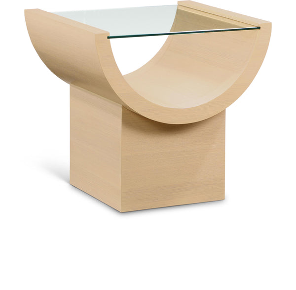 Beverwil Natural Oak End Table 99023Natural-ET Meridian Furniture