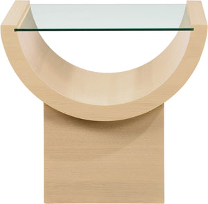 Beverwil Natural Oak End Table 99023Natural-ET Meridian Furniture