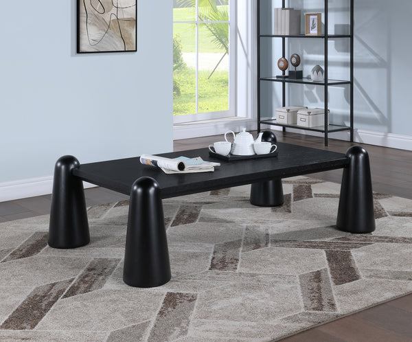 Wyndham Black Coffee Table 99024Black-CT Meridian Furniture