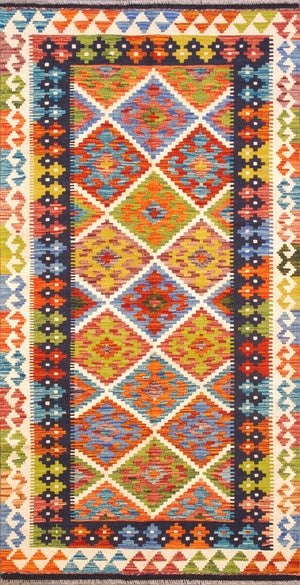 Pasargad Home Kilim Collection Handcrafted Reversible Wool Area Rug For Timeless Elegance   990250 4x7