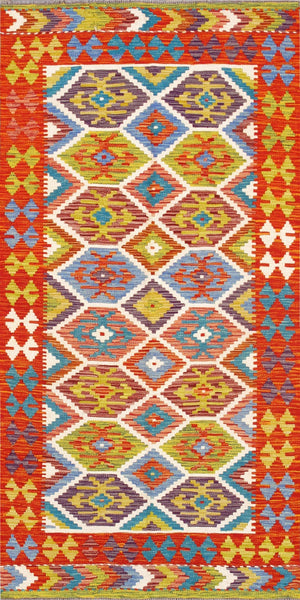 Pasargad Home Kilim Collection Handcrafted Reversible Wool Area Rug For Timeless Elegance   990251 4x7