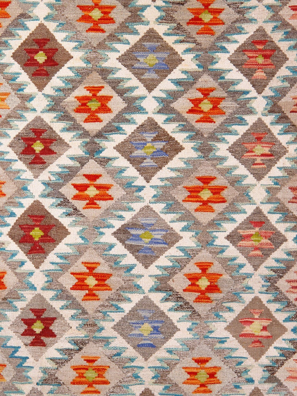 Pasargad Home Kilim Collection Handcrafted Reversible Wool Area Rug For Timeless Elegance   990254 8x11