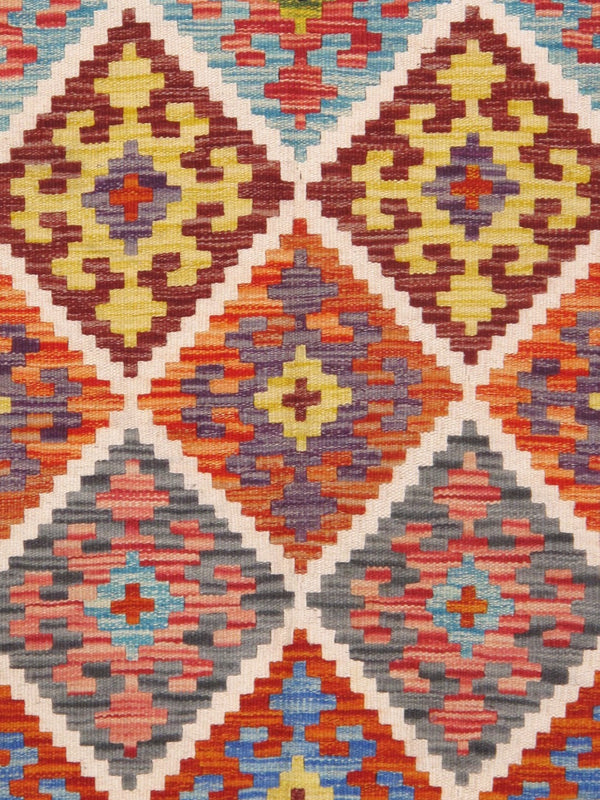 Pasargad Home Kilim Collection Handcrafted Reversible Wool Area Rug For Timeless Elegance   990260 4x6