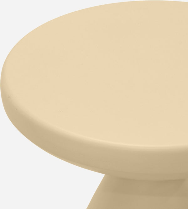 Meridian Furniture Anika Sculptural End Table with Geometric Open Frame for Modern Living and Bedroom Spaces Beige Iron 99026Beige-ET