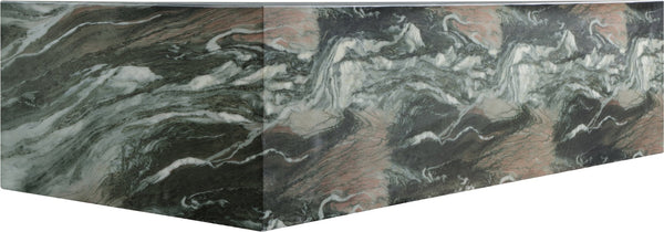 Meridian Furniture Piazza Concrete Coffee Table Art Deco Marble Effect for Indoor Outdoor Patio Living Green 99029Green-CT