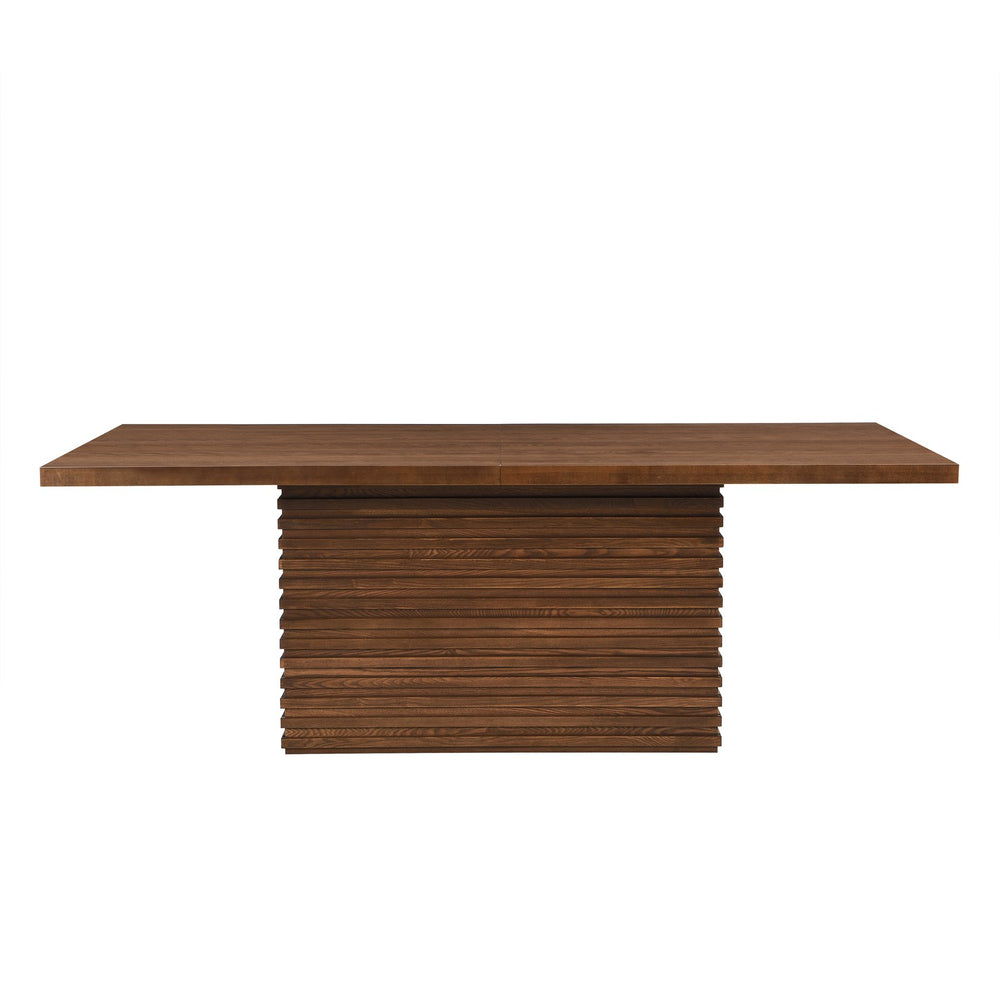 English Elm Christopher Knight Home® - Coad 84-Inch Rectangular Dining Table - Stylish Walnut Finish, Seats 6-8, Perfect For Any Space! N771P347115T_N771P347116T