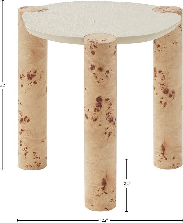 Thor Burl End Table 99036-ET Meridian Furniture
