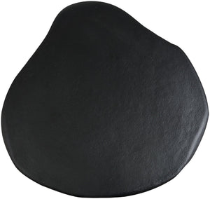 Meridian Furniture Pueblo Sculptural Aluminum Coffee Table Art Deco Curves Powder Coated Living Room Accent Black 99044Black-CT