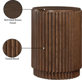 Ronin Brown End Table 99055Brown-ET Meridian Furniture