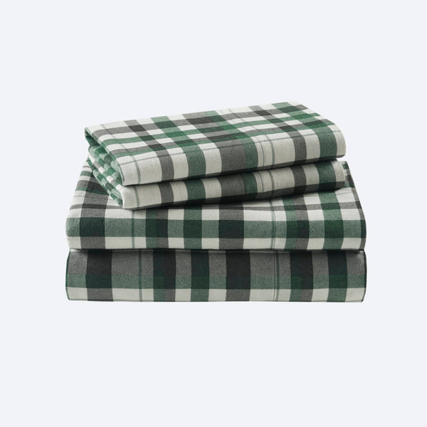 English Elm 4 Pieces Cal King 100% Cotton Flannel Sheet Set - Cozy, Durable, Stylish Bedding For All Seasons B035P381360