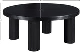 Hayden Black Coffee Table 99059Black-CT Meridian Furniture