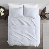 Madison Park Keaton Casual 2 Piece Quilt Set MP13-625 White