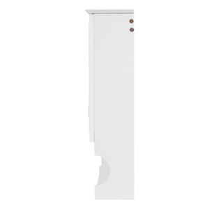 English Elm 55 Inch Wall Mount Medicine Cabinet Dual Mirrored Doors Soft Close Bathroom Vanity Storage N710P401337K
