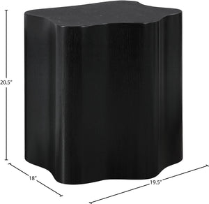 Zaire Black End Table 99067Black-ET Meridian Furniture
