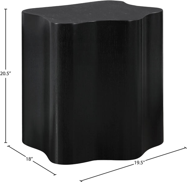 Zaire Black End Table 99067Black-ET Meridian Furniture