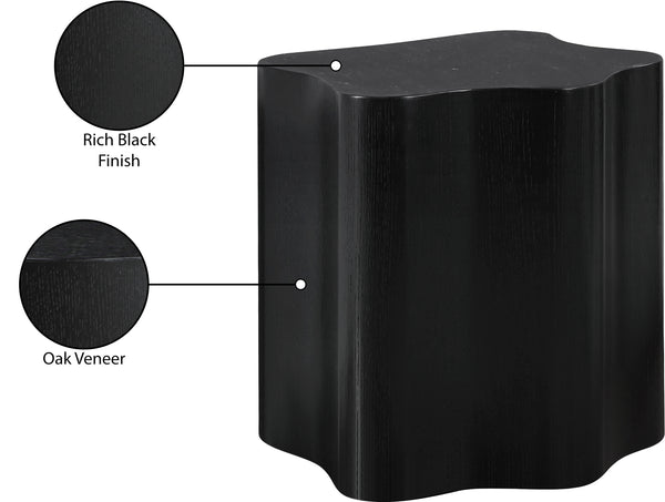 Zaire Black End Table 99067Black-ET Meridian Furniture