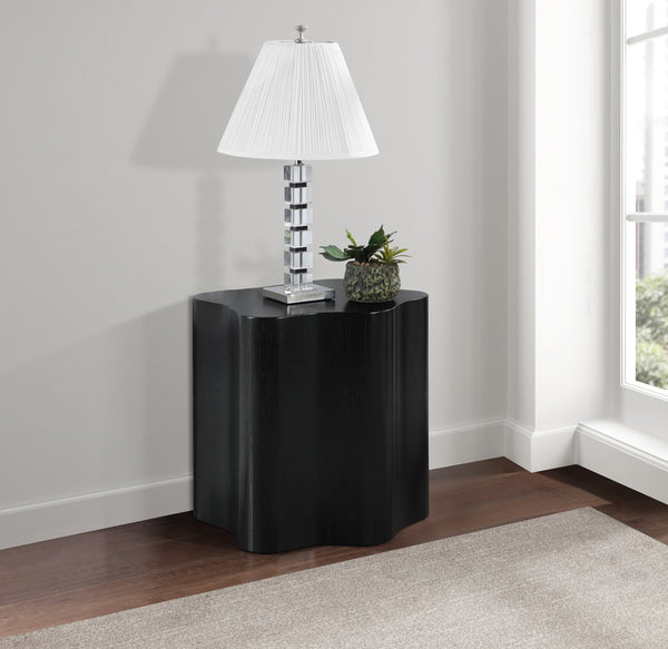 Zaire Black End Table 99067Black-ET Meridian Furniture