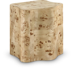 Zaire Burl End Table 99067Burl-ET Meridian Furniture