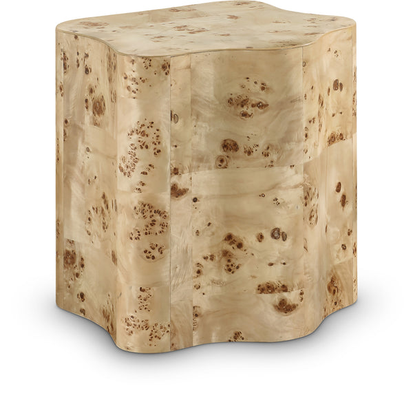 Zaire Burl End Table 99067Burl-ET Meridian Furniture
