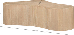 Zaire Natural Coffee Table 99067Oak-CT Meridian Furniture