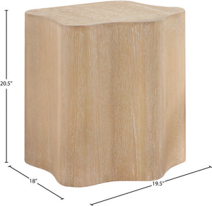 Zaire Natural End Table 99067Oak-ET Meridian Furniture