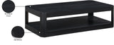 Reeves Black Coffee Table 99068Black-CT Meridian Furniture