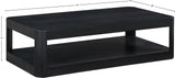 Reeves Black Coffee Table 99068Black-CT Meridian Furniture