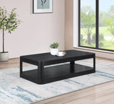 Reeves Black Coffee Table 99068Black-CT Meridian Furniture