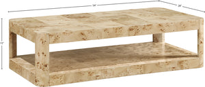 Reeves Burl Coffee Table 99068Burl-CT Meridian Furniture