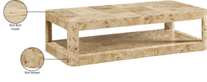 Reeves Burl Coffee Table 99068Burl-CT Meridian Furniture
