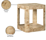 Reeves Burl End Table 99068Burl-ET Meridian Furniture