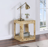 Reeves Burl End Table 99068Burl-ET Meridian Furniture