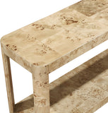 Reeves Burl Console Table 99068Burl-ST Meridian Furniture