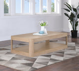 Reeves Natural Coffee Table 99068Oak-CT Meridian Furniture