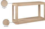 Reeves Natural Console Table 99068Oak-ST Meridian Furniture