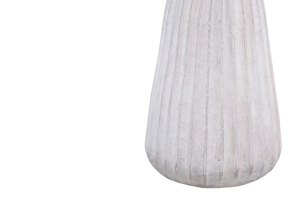 Basset Mirror Aimee Accent Table - Coastal Farmhouse Charm With Solid Mango Wood And Elegant White-wash Finish White Wood 9907-lr-223